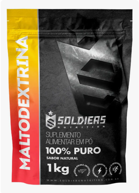 Maltodextrina 1kg 100% Pura Soldiers Nutrition Ingrediente Natural Bem-Estar